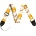 Fender Monogrammed Strap WT/BR/YW