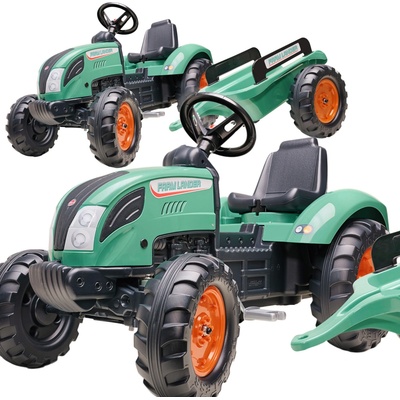FALK Šlapací traktor 1054AB Farm Lander s vlečkou zelený – Zbozi.Blesk.cz