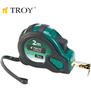 TROY Рулетка със стопер (2m x 16mm) (T 23122)