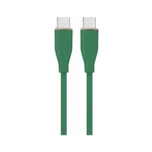 Gembird USB Type-C Power Delivery PD charging and data transmission cable 60W silicone braided 1.5m green color
