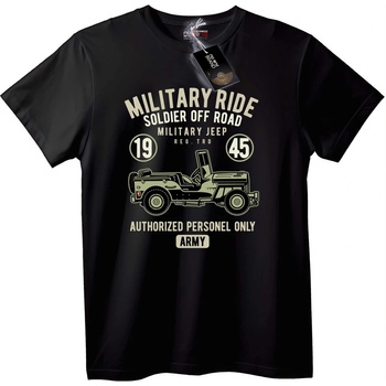 NOONEBRAND Тениска Военен Jeep 1945 Армия - 6XL, White