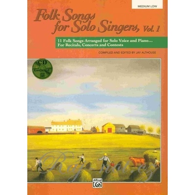 Folk Songs for Solo Singers 1 medium low + CD / spev + klavír
