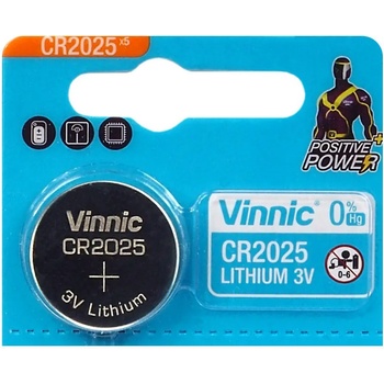 Image 1 of Vinnic Батерия Vinnic CR2025, 3V/150mAh