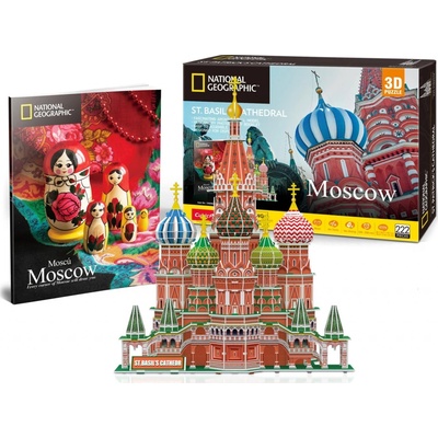 CubicFun 3D puzzle National Geographic: Chrám Vasila Blaženého 224 ks