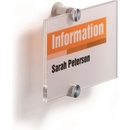 Durable Informačná tabuľka Crystal Sign 148 x 105 mm