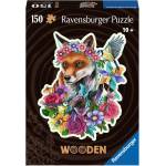 Ravensburger - Puzzle Wooden outline puzzle Colorful fox - 150 piese