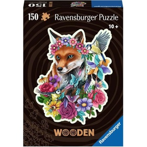 Ravensburger - Puzzle Wooden outline puzzle Colorful fox - 150 piese
