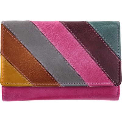 Lagen kožená peněženka 864-77/D Fuchsia Multi růžová