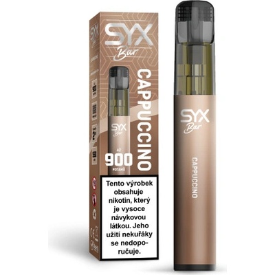 Syx Bar Cappuccino 16,5 mg 900 potáhnutí 1 ks