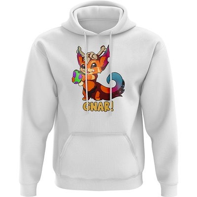 League of Legends mikina Gnar bílá