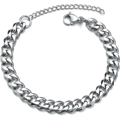 HARAHU Retiazka na ruku Strieborná 18+5 cm 7 mm TO-34839