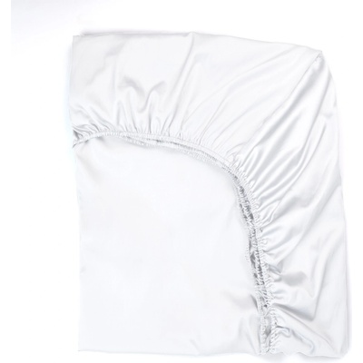 Дилиос Долен чаршаф с ластик 140/200/25 см бял памучен сатен