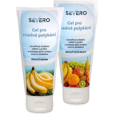 Severo Snadný začátek gel pro snadné polykání banán a tutti frutti 2 x 150 ml