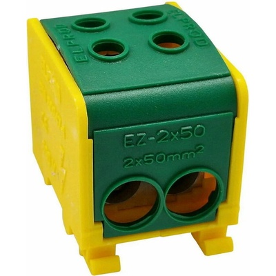 Elektro Bečov U250D24 Distribuční blok DTB 2×50 žluto-zelená