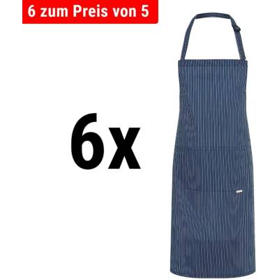 G.Gastro 6 ks Karlowsky Zástěra s laclem Carlo námořnická modrá D9785845