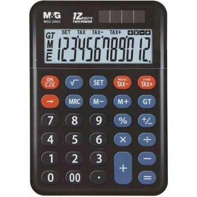M&G Stolní kalkulačka M&G MGC-20UC, 12 číslic (růžová, modrá, zelená)