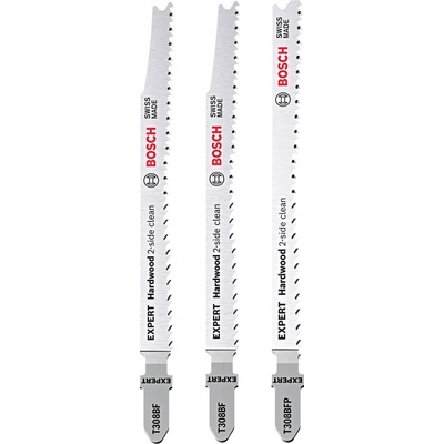 Bosch 2dílná sada pilových plátků Expert Hardwood 2-side clean T308BF/BFP 2608900549