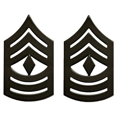 Armáda U.S. Odznak hodnostní USMC - 1stSgt. - ČERNÝ