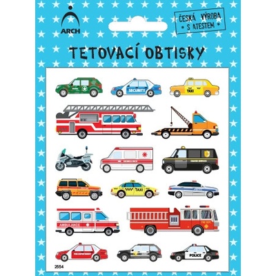 Arch Dětské tetování Dopravní prostředky 02
