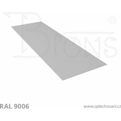Brons Rovinný plech 650 x 2000 mm stříbrná