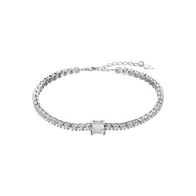 Evolution Group Stříbrný tenisový náramek ALEX 13M00004 moissanite