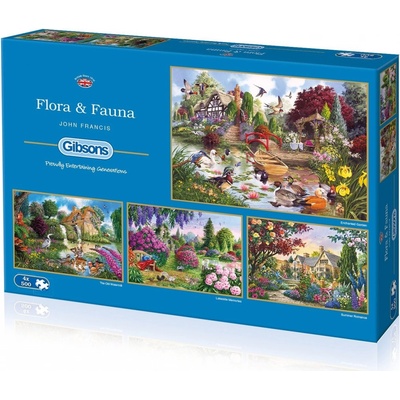 GIBSONS Flora & Fauna 4x500 dielov