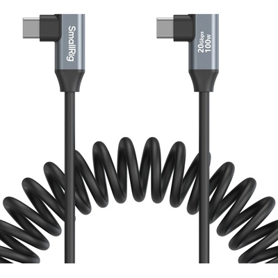SmallRig 4793 USB-C (uhlový) na USB-C (uhlový) špirálový dátový