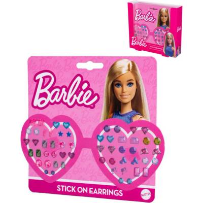 Mattel Barbie náušnice nalepovací na kartě 24ks