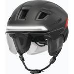ABUS Велосипедна каска ABUS Hyp-e Ace volcano titan с мигачи