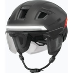 ABUS Велосипедна каска ABUS Hyp-e Ace volcano titan с мигачи
