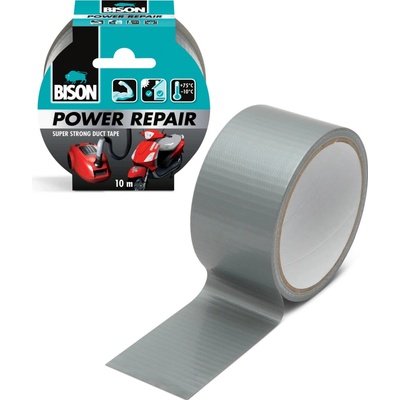Bison Power Repair Zosilnená lepiaca páska 10 m sivá