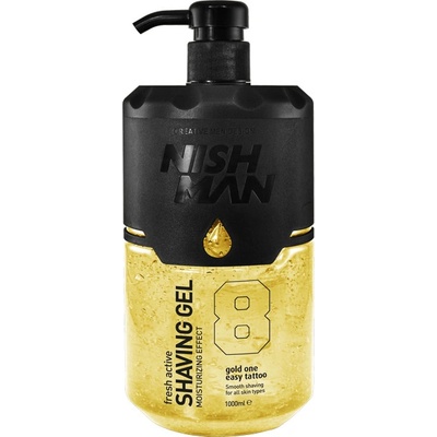 Nishman Shaving Gel 08 žlutý gel na holení 1000 ml