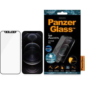 Panzer Стъклен протектор PanzerGlass за Apple iPhone 12 / 12 Pro 6.1 Anti-Bluelight, CaseFriendly, Antibacterial, Pro- Черен