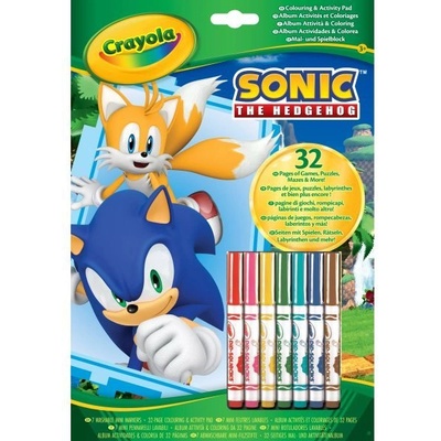 Crayola Crayola: Sonic активитен тетрадка (04-0866G)