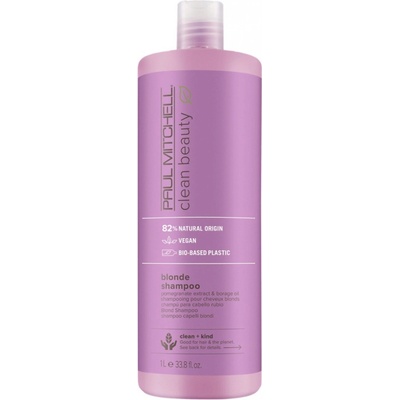 Paul Mitchell Clean Beauty Blonde Shampoo Šampon pro neutralizaci žlutých tónů 1000 ml