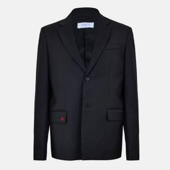 OFF WHITE Сако OFF WHITE Men's Lightweight Modern Tailor-Inspired Fit Blazer - Black/Red