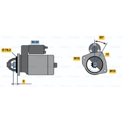 BOSCH STARTER 0 986 017 910