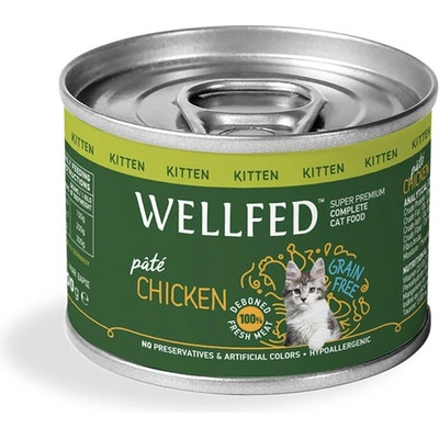 WELLFED Консерва с пиле за подрастващи котенца - бебета