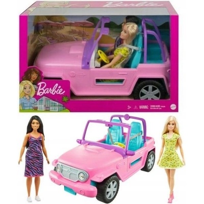 Barbie Jeep + 2 panenky