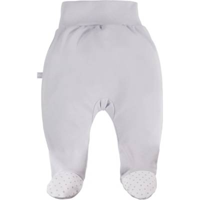Ewa Bavlněné polodupačky Newborn šedé
