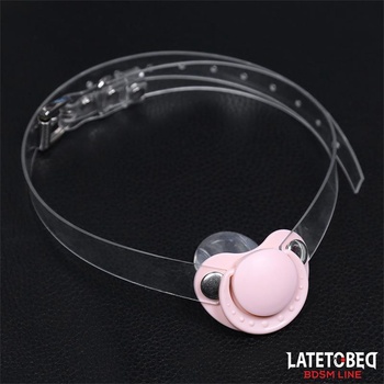Image 1 of LateToBed BDSM Line Pacifier Gag Ball Pink