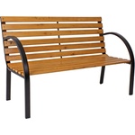 Garden Pleasure Дървена градинска пейка със стоманена конструкция Bellevue - Garden Pleasure (960363)