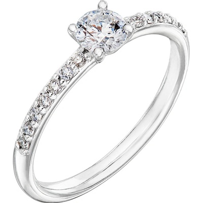 Tiami Prsten z bílého zlata s diamanty Princess RPRW31441