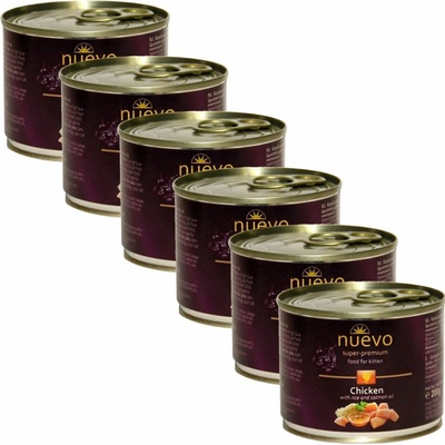 NUEVO CAT Kitten Kuracie 6 x 200 g