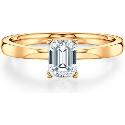 Savicki Zásnubní prsten žluté zlato laboratorní diamant SAV BST 050 EM LAB Z