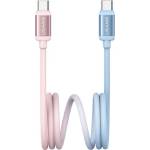 USAMS Кабел за данни USAMS BICOLOR Type-C - Type-C, 120 см, синьо/червено SJ756USB03 (SJ756USB03)