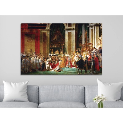 Napoleonova korunovace - Jacques-Louis David Varianta: 70x45 cm - na KAPA desce 5 mm (k zavěšení)