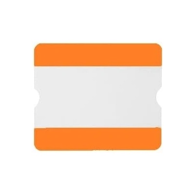 Samolepicí vyznačovací kapsy WT-5118, 1/3 A4 otevřená – PVC, oranžová, 216×180 mm, balení 10 ks