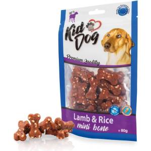 KIDDOG Mini Костички агнешко с ориз 80 г