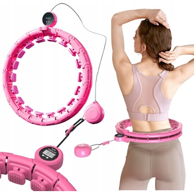 Lewer Hula hoop s výstupky 46 cm růžový